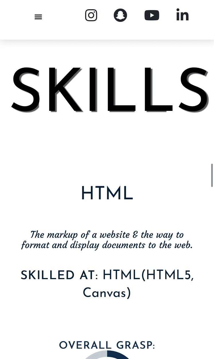 Skills Header-Responsive